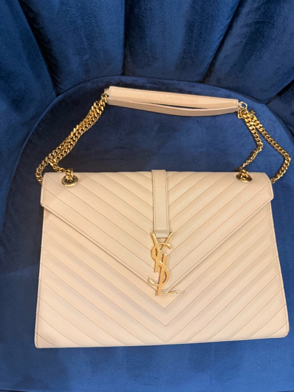 YVES SAINT LAURENT Beige Matelasse Bag Excellent condition - Picture 2 of 12